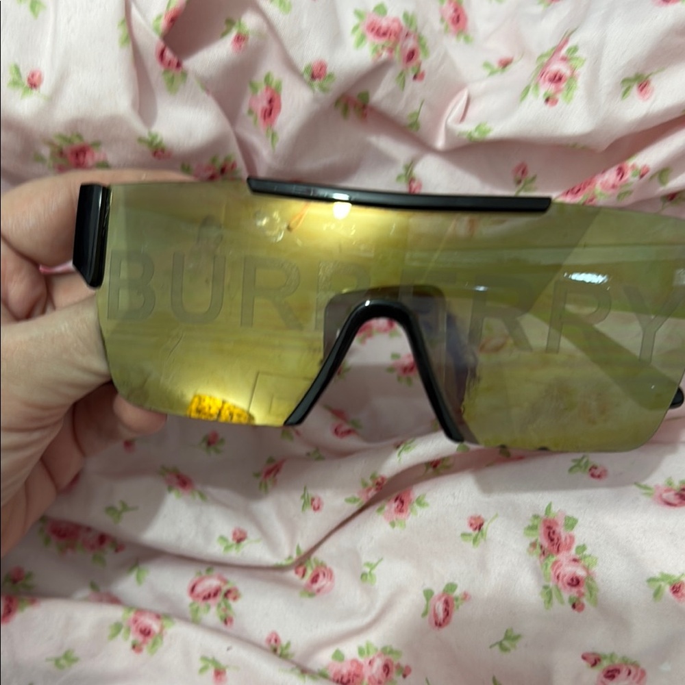 Burberry Bold Yellow Shield Sunglasses